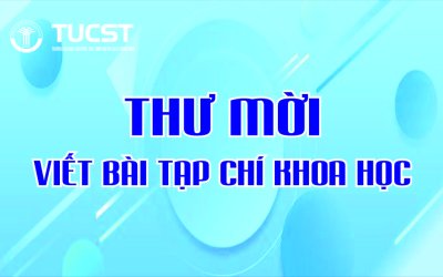 THƯ MỜI VIẾT BÀI TẠP CHÍ KHOA HỌC SỐ 27