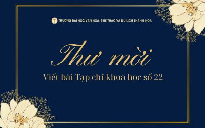 THƯ MỜI VIẾT BÀI TẠP CHÍ KHOA HỌC SỐ 22